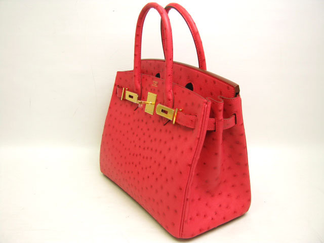 エルメス バーキン30オーストリッチ-ブーゲンビリア